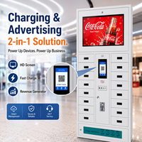 Casillero Inteligente para Carga de Teléfonos con 20 Puertas, Pantalla Publicitaria HD de 21 Pulgadas, Resistente al Agua y al Óxido, Estación Móvil Inteligente Android, 2026