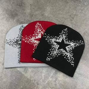 Wholesale <b>Winter</b> Fashion Popular Star Soft <b>Hat</b> <b>for</b> Men <b>Women</b> Keep Warm Knitted <b>Hat</b> Beanies Accept Custom Logo - Product Image 1