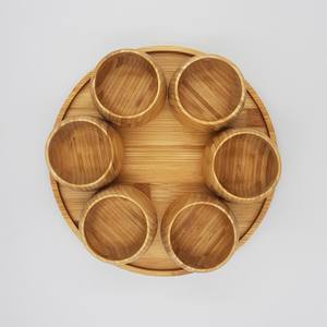 Ensemble écologique de tasses en bambou faites à la main en verre pour cocktail jus bière tasse en bambou pour cadeau à la maison - Product Image 3