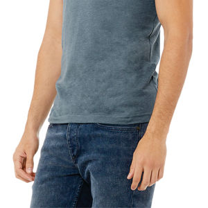 Camiseta de manga corta Heather Slate Unisex Heather CVC: algodón hilado con anillo peinado 52% Airlume, 48% Poly, 32 Single, 4,2 oz - Product Image 5