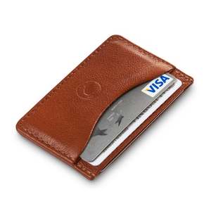 Cuero genuino Vintage personalizable para hombre cepillo antirrobo capa de cabeza de cuero de vaca bolsillo corto tarjetero 2017 - Product Image 4