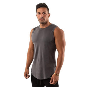 Débardeur en coton tricoté respirant et écologique à séchage rapide pour homme avec logo personnalisé, design ample d'été, gilet de sport - Product Image 6