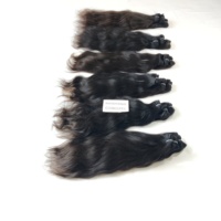 Extensions de cheveux humains indiens vierges Remy 100% non traités, ondulés naturels, double trame, vente en gros