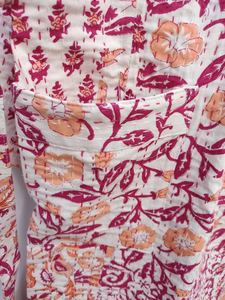 Patchwork diseño acabado rayas algodón Kantha chaqueta acolchada Unisex hecho a mano cosido a mano ropa de dormir ecológica - Product Image 3