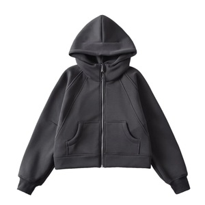 Sweats à capuche zippés d'hiver personnalisés pour femmes Fabricant de vêtements de rue en polaire coupe décontractée avec marque de distributeur - Product Image 4