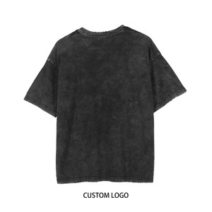 T-shirts vintage pour hommes à imprimé graphique surdimensionné et à épaules tombantes personnalisés de créateur - Product Image 2