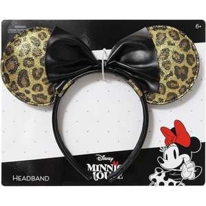 PRÊT À LA VENTE H.E.R. Accessoires Licenciés Originaux Oreilles de Minnie - Bandeau Coloré Imprimé Léopard pour Enfants - Coiffure d'Anniversaire - Product Image 1