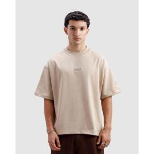 Camiseta Esencial Color Taupe, 100% Algodón, 300g, Estilo Jersey, Lavado Ácido, Diseño Sólido con Características Transpirables - Product Image 6