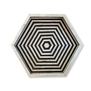 Plateau de service en incrustation d'os décoratif Bone Art Floral Design Bone Inlay Plateau de service fait à la main pour une table basse élégante à bas prix - Product Image 3