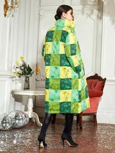 Chaquetas acolchadas de satén largas para mujer de alta calidad, transpirables y para exteriores, sublimación de invierno impresa, precio bajo - Product Image 2