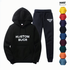 Venta al por mayor de fábrica Puff Printing No String Cut Edge Hoodies Custom Logo Heavyweight 100% Cotton Raw Hem Hoodie para hombres - Product Image 3