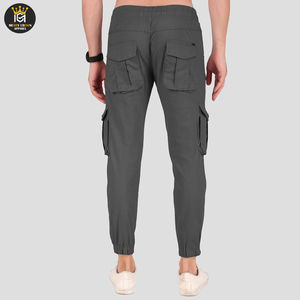 Pantalones Cargo Duraderos, Transpirables y Resistentes al Viento para Hombre, con Cierre de Botones, Diseño de Longitud Completa, Material de Poliéster/Algodón de Alta Calidad - Product Image 3