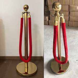 Vendita calda tappeto rosso usato candelieri di controllo della folla d'oro per eventi speciali - Product Image 5