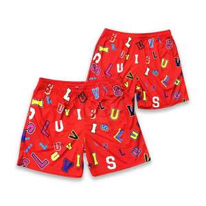 Shorts de sport en maille de coton polyester écologique été 2025, design imprimé par sublimation personnalisé, usage décontracté - Product Image 1