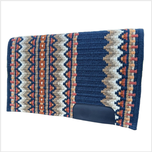 Manta de sillín de lana artesanal auténtica con tejido de telar para almohadillas de equipo de espectáculo ecuestre - Product Image 1