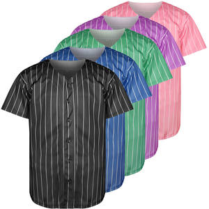 Maillot de Baseball sublimé boutonné personnalisé chemise de Softball pour jeunes séchage rapide Eco maille broderie attirail sergé nom numéro USA - Product Image 1