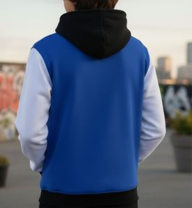 Sudadera con Capucha Personalizada de Invierno, Lisa, 100% Algodón, Corte Regular, con Bolsillo, Felpa Gruesa, Manga Larga para Hombre - Product Image 2