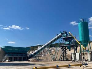 Nouvelle condition 120 M3/h Machine à béton électrique centrale fixe avec composants de base moteur PLC roulement de boîte de vitesses - Product Image 2