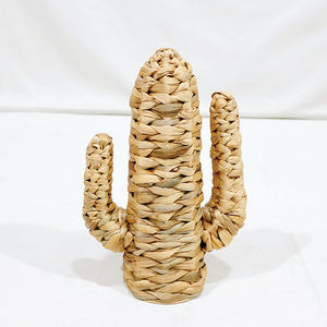 Figura de Cactus Minimalista Hecha a Mano con Pasto Marino de la Fábrica Artex Dong Thap, Decoración Rústica para el Hogar, Adorno de Aniversario - Product Image 6
