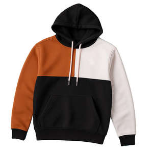 Sweat à capuche pour homme de haute qualité, sur mesure, uni, streetwear d'hiver, décontracté, en coton/polyester, col à capuche, écologique, respirant - Product Image 2