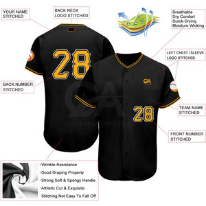 Maillot de baseball léger pour hommes à faible quantité minimale de commande vêtements d'été sport équipe entière porter maillot de baseball pour hommes - Product Image 3