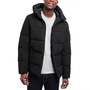 Chaqueta Acolchada con Capucha para Hombre, Chaqueta de Lona con Relleno de Algodón, Alta Calidad, Impermeable, Resistente al Viento, Estilo Urbano, Color Único - Product Image 3