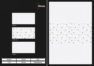 Carreaux de mur intérieur en porcelaine émaillée céramique de qualité supérieure 300x600mm épaisseur personnalisée salle de bain blanche - Product Image 5