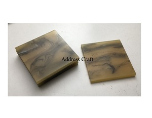 ที่รองแก้วชาเรซินและที่รองแก้วไม้อุปกรณ์ครัวรถไฟเหาะบ้านและเครื่องครัวที่ใช้ดีไซน์สวยงาม - Product Image 3