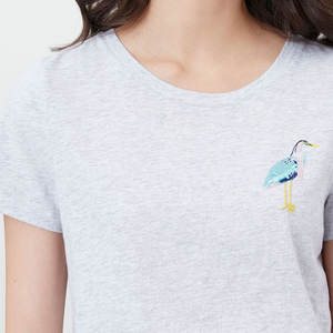 Ropa de mujer de alta calidad con cuello redondo personalizada, camisetas de algodón 100% en blanco, nuevo diseño personalizado, camisetas para correr de verano para mujer - Product Image 3