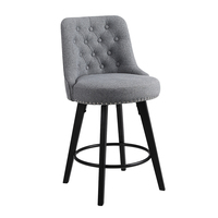 Tabouret de bar élégant fait à la main coussin de siège confortable réglable pour salle à manger salon maison Bar hôtel chambre utiliser tissu matériel