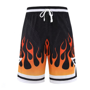 Shorts de basketball décontractés pour hommes, respirants et à séchage rapide, en toile imprimée et polyester, service OEM, vente en gros, prix abordable 2026 - Product Image 4