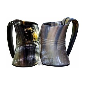 GIVE POLI FABRIQUÉ À LA MAIN VIKING CORNE À Boire BEER STEIN Tasse à boire Viking Tasse à boire Tasse à café - Product Image 5