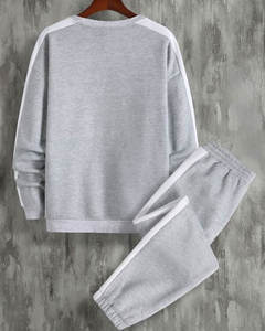 ชุดวอร์มผ้าฝ้ายขนแกะ2ชิ้นเป็นมิตรต่อสิ่งแวดล้อมเสื้อผ้ากันลมสำหรับฤดูหนาวขนาดใหญ่พิเศษ - Product Image 6