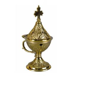 Brûleur à Bakhoor en acier inoxydable de qualité exclusive, design antique, forme ronde, brûleur à Oud à prix abordable - Product Image 2