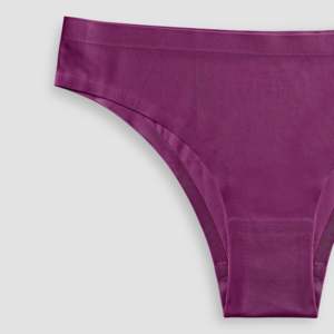 Culotte sans couture ajustée rouge violacé, taille haute/basse, coupe haute, ODM, tailles XL 2XL, usage quotidien, Nylon/Spandex/Polyamide - Product Image 3