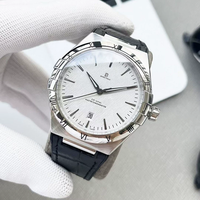 Montre Homme de Luxe 2025 OEM ODM, Design Original, Affichage de la Date, Bracelet en Cuir, Grand Cadran à Aiguilles, Boîtier en Alliage, Style Plongeur
