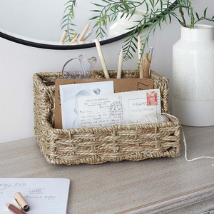 Organisateur de bureau en jonc de mer, panier de rangement pour magazines, fournitures de bureau, prix abordable, de la part d'un producteur fiable - Product Image 5