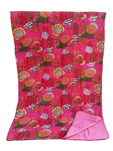 Handmade bông giường đôi quilt với màn hình sôi động in nhẹ sinh thái thân thiện & hoàn hảo cho tất cả các mùa thoải mái và trang trí - Product Image 2