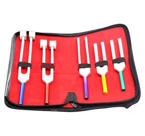 Recién llegado, diapasones de aleación de aluminio, 128Hz, 256Hz, 512Hz, 1024Hz y 2048Hz para terapia vibratoria de curación con sonido - Product Image 4