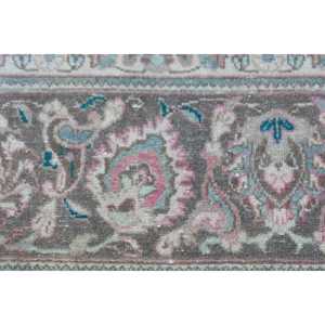 1.4x1.8 ft Turkish Rug, <b>Brown</b> Plants & trees Vintage <b>Wool</b> Rug - Product Image 5