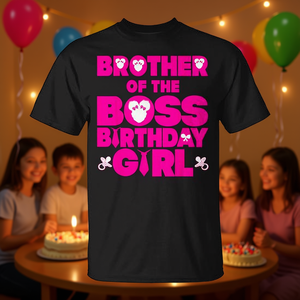 Camiseta Brother Of The Boss Birthday Girl, camiseta para celebración familiar - Product Image 3