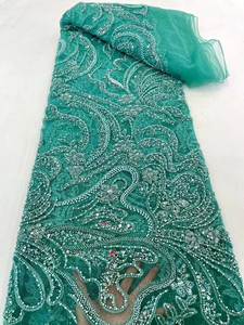 ชุดเดรสปัก100% ผ้าโพลีเอสเตอร์งานแฮนด์เมดสำหรับงานแต่งงานเสื้อผ้าเด็กผู้หญิงชุดผ้าเซอร์คอนประดับด้วยลูกปัด - Product Image 2