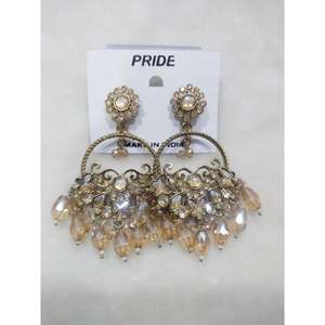 Ensemble de boucles d'oreilles pour femmes de qualité supérieure, design ethnique, finition dorée oxydée, pour un usage décontracté, au bureau et lors d'événements culturels - Product Image 3