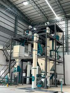 Planta de alimentación de pellets vertical automática Planta de línea de producción de pellets de aves de corral con automatización - Product Image 2