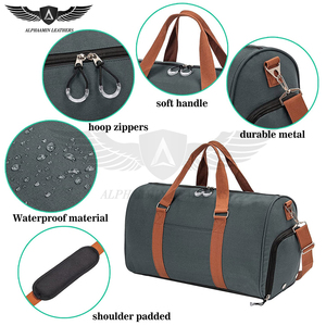 Sac de sport grande capacité avec bandoulière rembourrée, parfait pour la salle de sport, les sports, les voyages, sacs de sport durables et résistants à l'eau - Product Image 4
