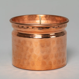 Bougies de pot martelées en cuivre de vente chaude à un prix abordable de l'Inde pour la décoration de la maison de Noël et le but de cadeaux - Product Image 6