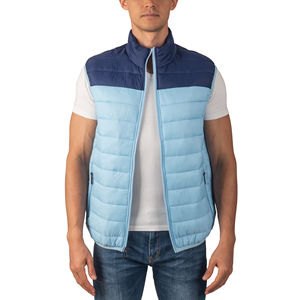 Chaleco acolchado de invierno cálido y ligero personalizado OEM para hombre estilo informal con cremallera y chaleco informal transpirable de talla grande - Product Image 1