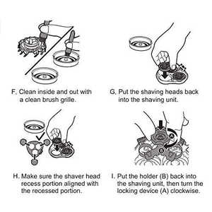 Cabezal de Repuesto para Afeitadora Eléctrica Mini de Doble Cuchilla, Resistente al Agua IPX7, Afeitado en Seco/Húmedo - Product Image 5