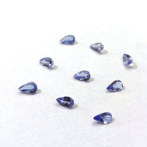 แพร์ตัดแทนซาไนต์ธรรมชาติ7X5มม. พลอยหลวมคุณภาพดีสีกลางขายส่งหินแทนซาไนต์ - Product Image 2