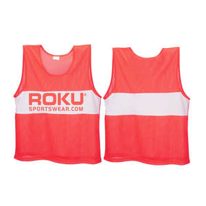 Baberos de fútbol de secado rápido de alta calidad más vendidos, Chaleco de entrenamiento de fútbol hecho a medida, Impresión de logotipo, servicio OEM del fabricante superior - Product Image 5